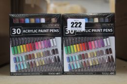 Twelve sets of thirty Tooli-Art Acrylic Paint Pens (0.7mm Extra Fine Tip).
