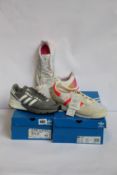 Three pairs of as new Adidas trainer; ZX 1K Boost (UK 5), SL 80 (UK 10) and Supernova +W (UK 7- No