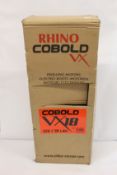 A boxed as new Rhino VX 18 Angler Fishing Cobold Outboard Engine Motor (9921 018).
