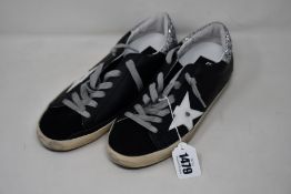 A pair of as new Golden Goose Super-Star distressed sneakers (EU 37 - No box).