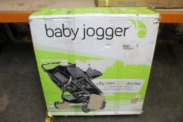 A Baby Jogger City Mini GT2 Double Stroller.