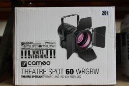A Cameo Theatre Spot 60 WRGBW - White Version (Theatre spotlight with PC lens and 60W RGBW LED in