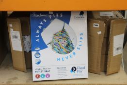 Twelve as new Croydex toilet seats (Art by Steven Brown).