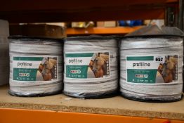 Six as new VOSS.farming Electric Tapes 200m/40mm (42814).