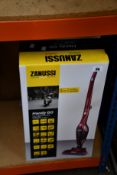 Three new Zanussi Red Handy Go 2 in 1, 95W, 0.55L rechargeable cordless vacuum cleaners (ZANDX75).