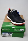 A pair of as new Asics Go Golf Pro 4 Legacy golf shoes (UK 8).