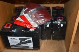 Five boxes of as new Sparky professional sanders (MP251) and ten packs of Sparky sanding papers.