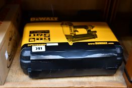 An as new DeWalt air pneumatic brad nailer (DPN1850PP).