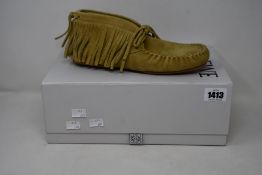 A pair of as new Loewe fringed high top loafers (EU 40 - RRP £425).