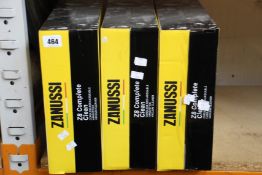 Three new Zanussi Red Z8 Complete Clean cordless rechargeable 400W, 0.05L foldable vacuum