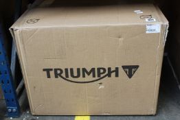 A boxed as new Triumph 2 Box Pannier Kit (A9501341).