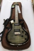 A PRS SE Tremonti Signature Model Solid Body Electric Guitar with gig bag (As new but loose spring