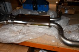 An Aston Martin Cruciform Exhaust 35/70801 (Slightly bent in two places).