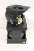 A boxed as new Fox Dropframe Pro helmet in Black (EAN: 191972424199).