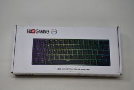 Six boxed as new HK Gaming Mechanical gaming keyboards (GK61).