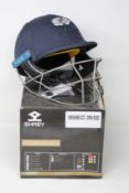 A SHREY Masterclass Air 2.0 Titanium Cricket Helmet - Small 55-58cm (Yorkshire CCC - Open Rose).