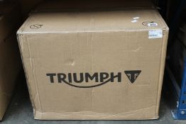 A boxed as new Triumph 2 Box Pannier Kit (A9501341).