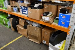 A quantity of miscellaneous auto parts/accessories and related to include Classic Line Brake