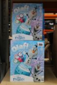 Five boxed as new TOMY games Pop Up Olaf - children's action board games (From the Disney Movie