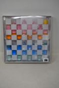An as new Sunnylife Lucite Chess and Checkers set.