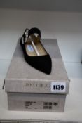 A pair of as new Jimmy Choo Cheri flats in suede (EU 34.5).