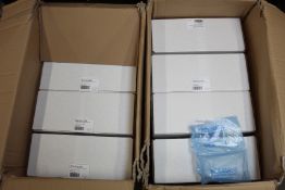 Eight boxed as new Avigilon H4AMH-DO-COVR1 dome bubble and covers.