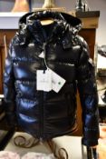A men's as new Moncler Maya short down jacket (TG 3 - RRP £1,040).