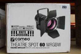 A Cameo Theatre Spot 60 WRGBW - White Version (Theatre spotlight with PC lens and 60W RGBW LED in