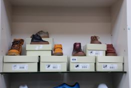 Seven pairs of children's assorted as new Petit Nord footwear.