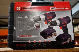 Three boxes of as new Sparky professional heavy duty drill sets (One drill per box).
