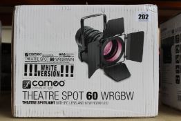 A Cameo Theatre Spot 60 WRGBW - White Version (Theatre spotlight with PC lens and 60W RGBW LED in