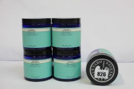 Five Neal's Yard Lavender bath salts (5 x 350g).