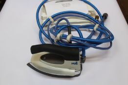 A Veit 2003 High Pressure Iron and approximately twenty five Teflon frame sole with inlay for damper