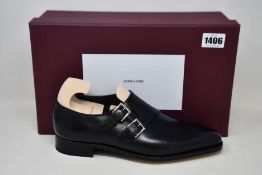 A pair of as new John Lobb Chapel shoes (Size 8 - RRP £826).