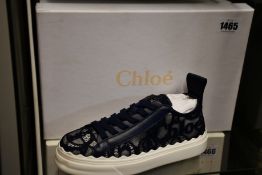 A pair of as new Chloe Lauren sneakers (EU 38).