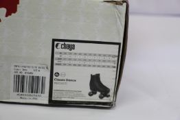 A pair of Chaya Classic Dance Roller Skates in black (UK 11).