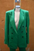 An as new Givenchy suit jacket in green (EU 50 - RRP £1235).