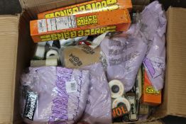 A quantity of as new skateboarding equipment to include OJ Wheels juice bars, Thrasher Magazine