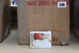 Thirty six boxes of ten Mosa Cream Chargers.