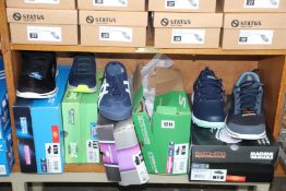 Five pairs of assorted as new Skechers footwear.