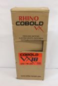 A boxed as new Rhino VX 18 Angler Fishing Cobold Outboard Engine Motor (9921 018).