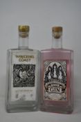 Three bottles of Wrecking Coast Cornish Clotted Cream gin (700ml) and a bottle of Three Graces
