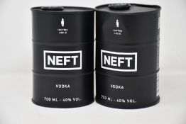 Three bottles of Neft Black Barrel vodka (700ml) (Over 18s only).