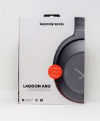 A boxed as new pair of Beyerdynamic Lagoon ANC Explorer Wireless Headphones in Grey/Brown (Box