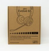 A boxed as new Jabra Evolve 65 MS Stereo Headset (P/N: 6599-823-309).A boxed as new Jabra Evolve