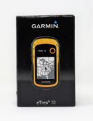 A boxed as new Garmin eTrex 10 Outdoor GPS (Box opened).