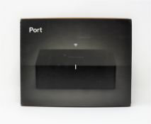 A boxed as new Sonos Port The All-In-One Wireless Music Streamer in Black (M/N: PORT1UK1BLK) (Box