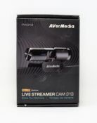 A boxed as new AverMedia Live Streamer Cam 313 (M/N: PW313) (Box sealed).