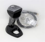 A boxed as new Zebra DS9908-SR Barcode Scanner (P/N: DS9908-SR4U2100AZW).