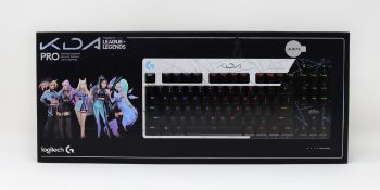 A boxed as new Logitech Pro KDA League of Legends Edition Gaming Keyboard with GX Brown Tactile